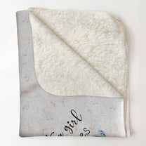 Just A Girl Who Loves Peckers - Personalized Blanket - Birthday, Christmas, New Year Gift For Farmers, Chicken Lady