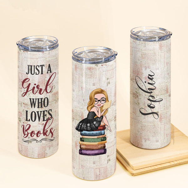 Booktrovert - Personalized Acrylic Tumbler With Straw – Macorner