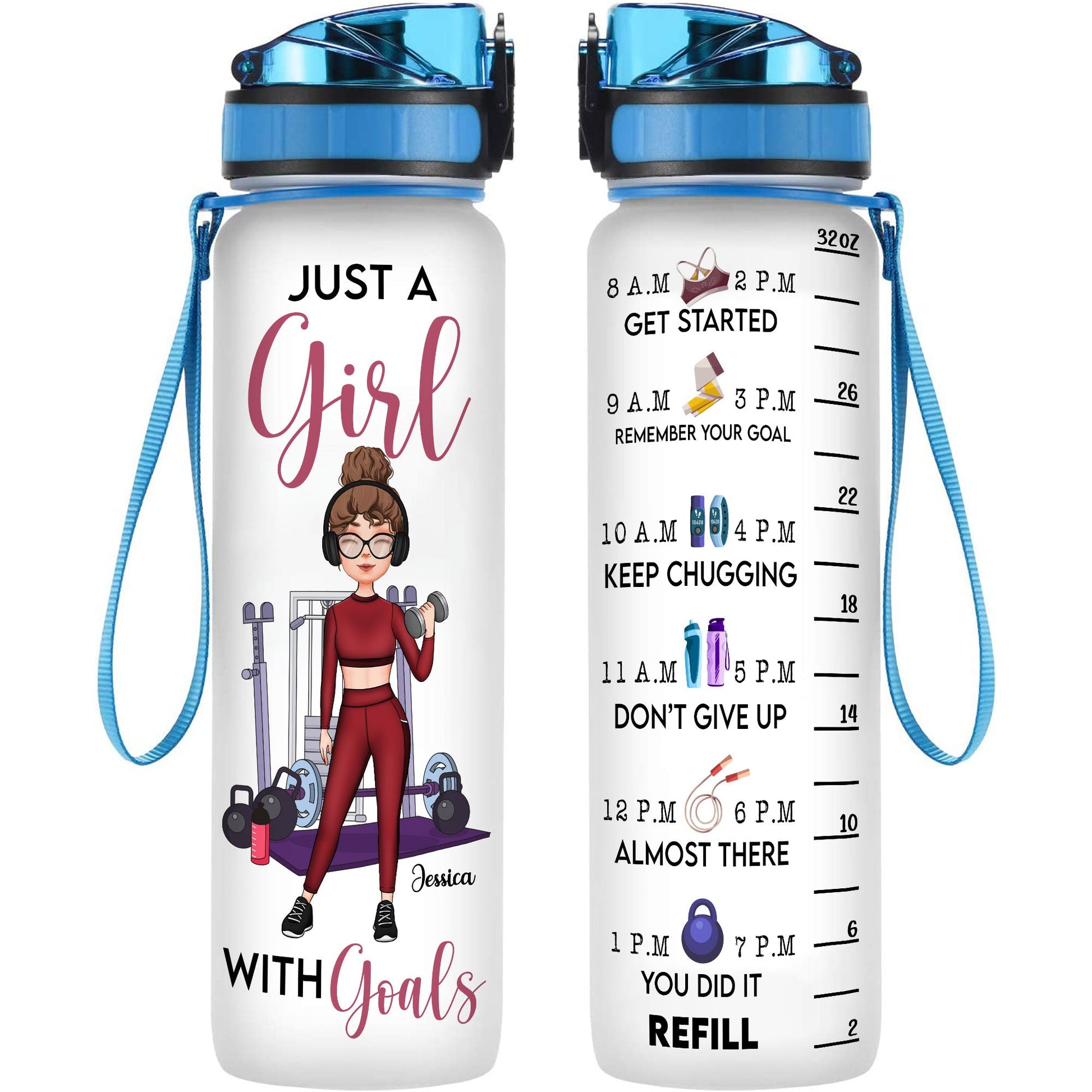 Personalized Girls Trip Water Bottle - We're Always Together We're