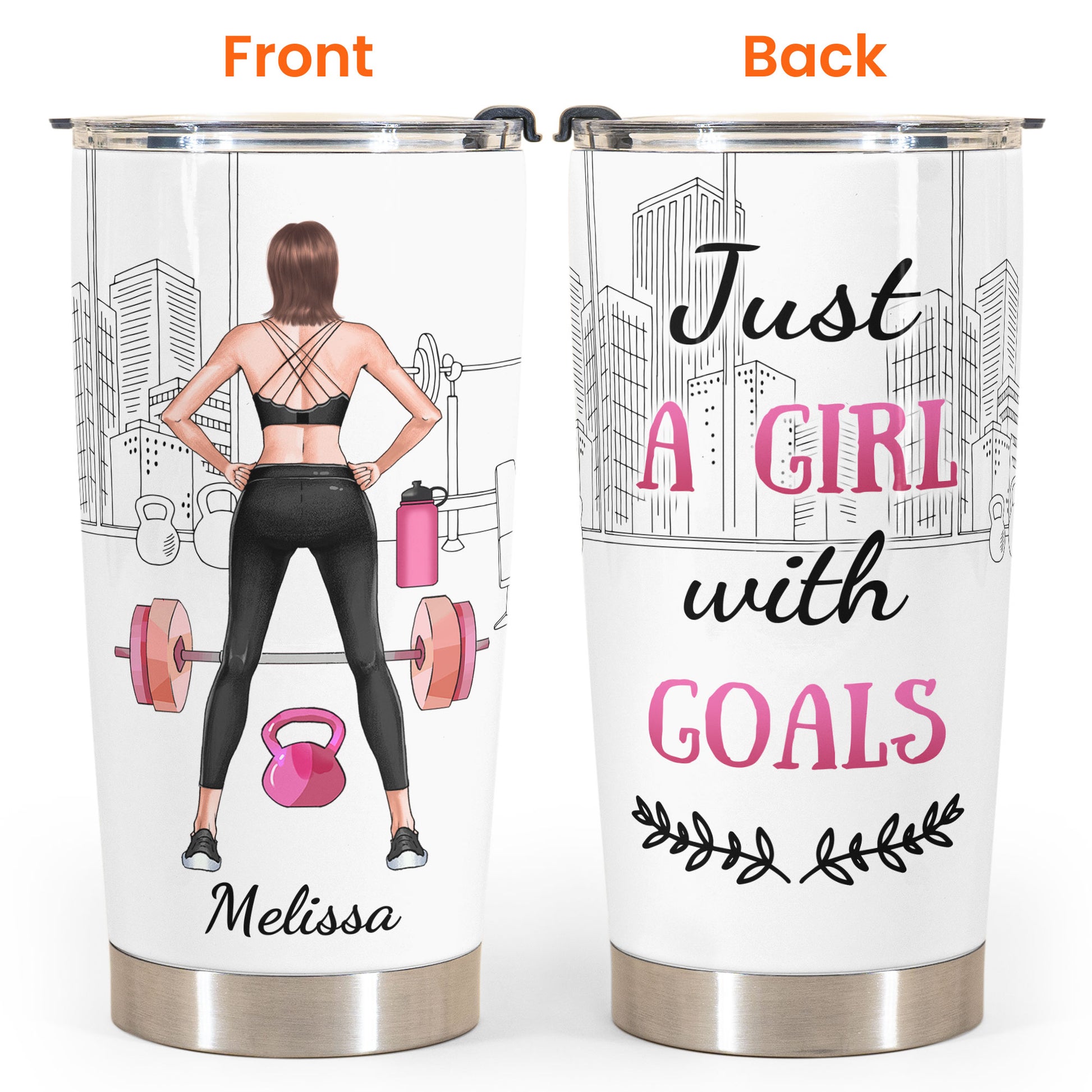 Personalized GYM Mug Just a Girls With Goals Personalized Workout Mug Gym  Lover Girl Coffee Mug Fitness Girl Mug Custom Gift Fitness Lovers 