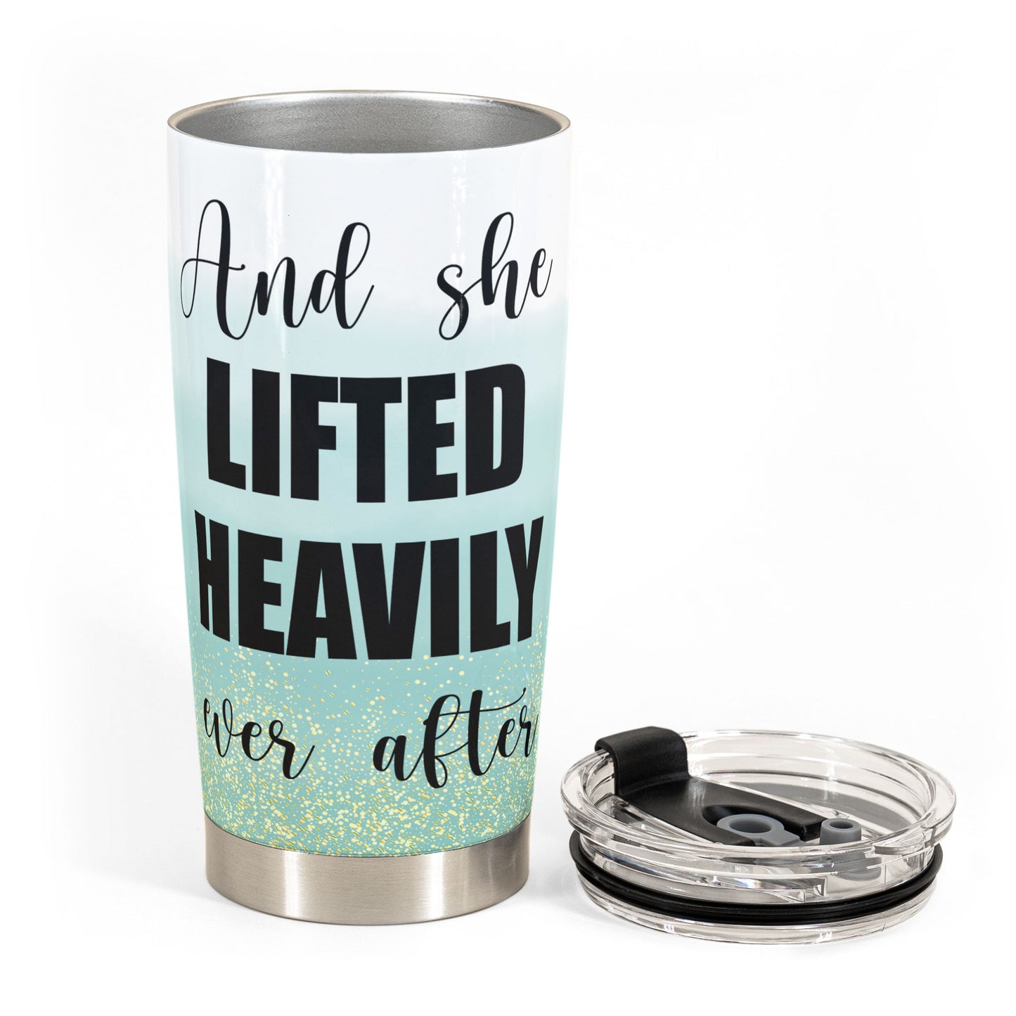 Just A Girl With Goals - Personalized Tumbler Cup - Cute Fitness Girl