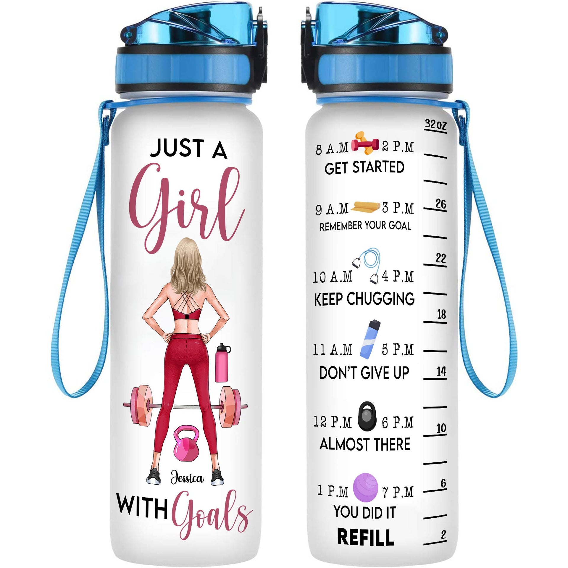 Soccer Water Bottle Girls Water Bottle Personalized Water Bottle Girls  Soccer Gift Sports Team Water Bottle Custom Water Bottle 