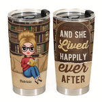 Just A Woman Who Loves Books Ver 2 - Personalized Tumbler Cup - Birthday Gift For Book Lovers - Chibi Girls