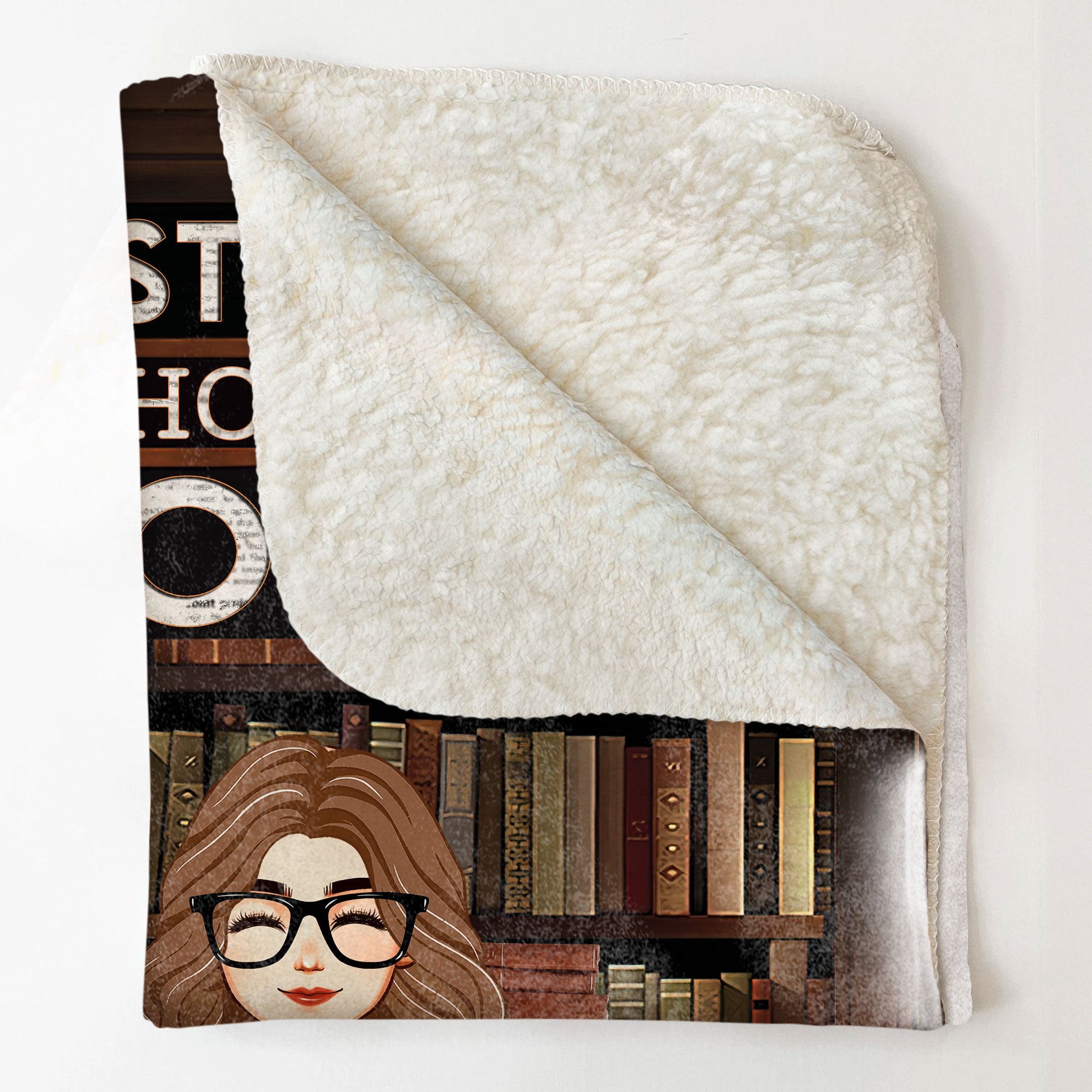 Just A Girl Who Loves Book - Personalized Blanket