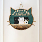 Keep Door Closed - Personalized Custom Shaped Wood Sign