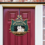Keep Door Closed - Personalized Custom Shaped Wood Sign