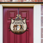 Keep Door Closed - Personalized Custom Shaped Wood Sign