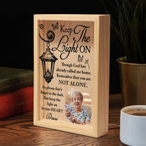 Keep The Light On - Personalized Photo Frame Light Box