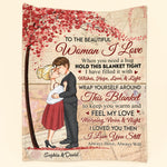 Keep You Warm And Feel My Love - Personalized Blanket