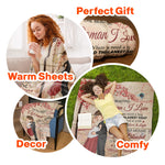 Keep You Warm And Feel My Love - Personalized Blanket