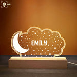 Kid Custom Name Dinosaur Safari Woodland Animal Nightlight - Personalized LED Light