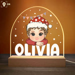 Kid Custom Name Rainbow Nightlight - Personalized LED Light
