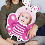 Kid Wearing Insect Costume - Personalized Photo Custom Shaped Pillow