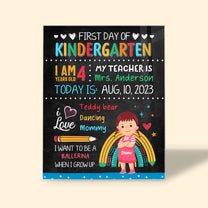 Kid's First Day Of School - Personalized Acrylic First Day Of School Sign