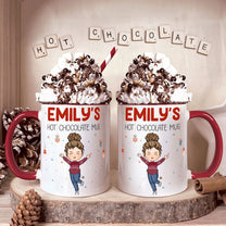 Kid's Hot Chocolate Christmas Mug - Personalized Accent Mug