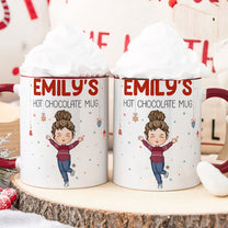 Kid's Hot Chocolate Christmas Mug - Personalized Accent Mug