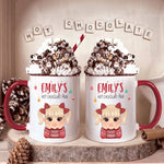 Kid's Hot Chocolate Christmas Mug - Personalized Enamel Mug