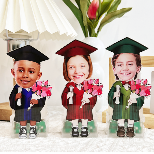 Kids Graduation Funny Gift - Personalized Photo Shaking Head Acrylic Standee