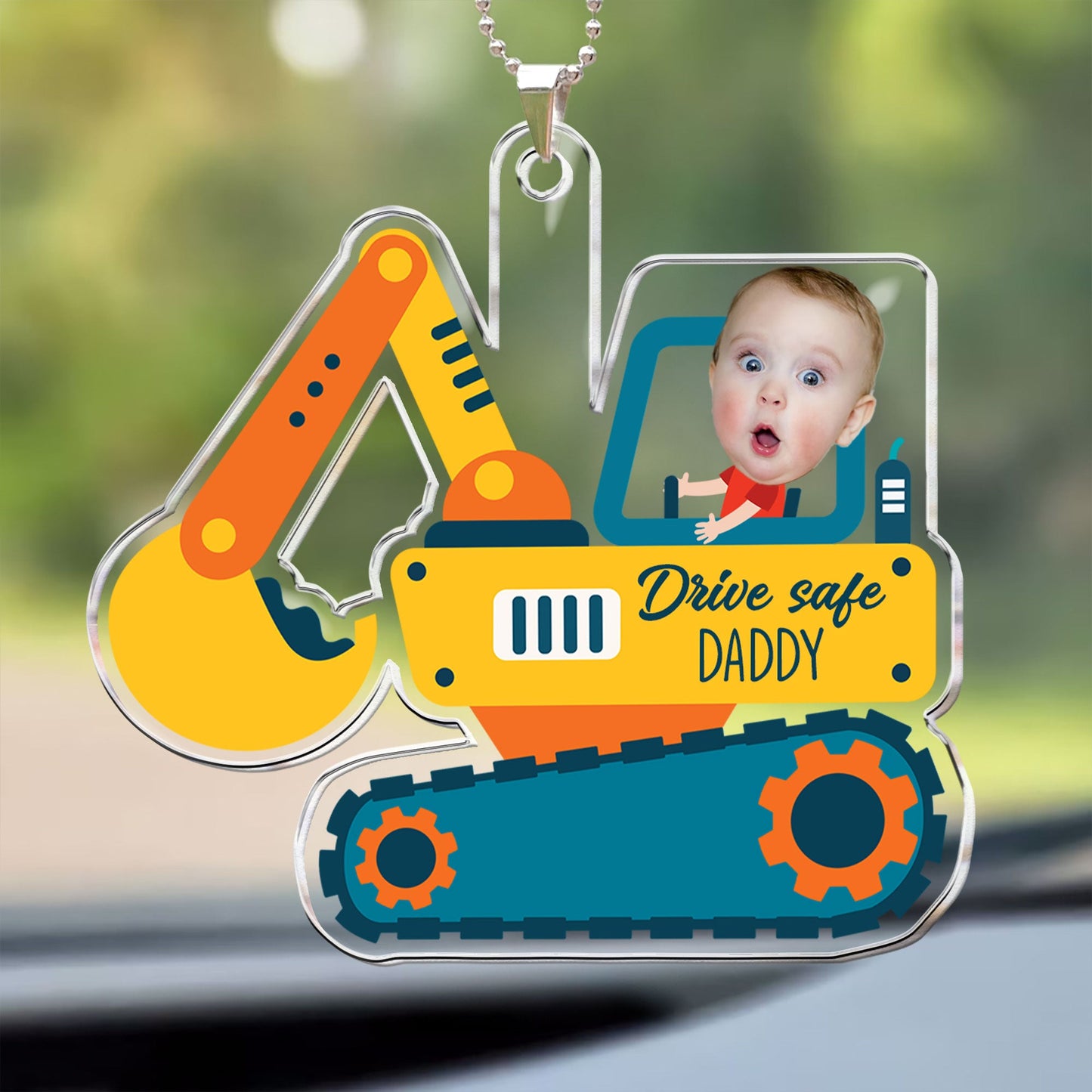 Kids Riding Vehicle - Personalized Car Photo Ornament