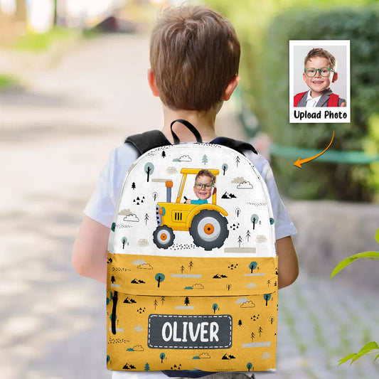 Kids Riding Vehicle - Personalized Photo Backpack