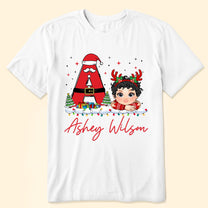 Kids Toddler Christmas Custom Name - Personalized Shirt