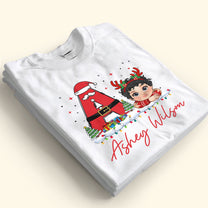 Kids Toddler Christmas Custom Name - Personalized Shirt