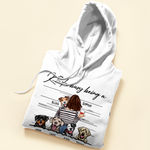 Kinda Busy Being A Dog Mom - Personalized Shirt - Mother's Day, Birthday, Funny Gift For Dog & Cat Mom, Dog & Cat Lover