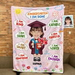 Kindergarten Graduation Gift For Kids - Personalized Kid Photo Blanket