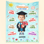 Kindergarten Graduation Gift For Kids - Personalized Kid Photo Blanket