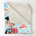 Kindergarten Graduation Gift For Kids - Personalized Kid Photo Blanket