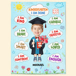 Kindergarten Graduation Gift For Kids - Personalized Kid Photo Blanket