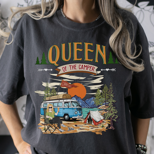 King And Queen Of The Camper - Personalized Comfort Tee