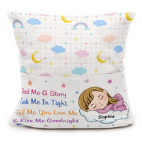 Kiss Me Goodnight - Personalized Pocket Pillow (Insert Included)