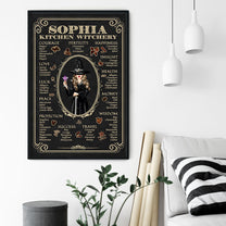 Kitchen Witchery - Personalized Poster/Canvas - Halloween Gift For Witches - Witch Upper Body