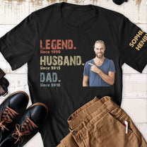 Legend Husband Dad Papa - Personalized Shirt