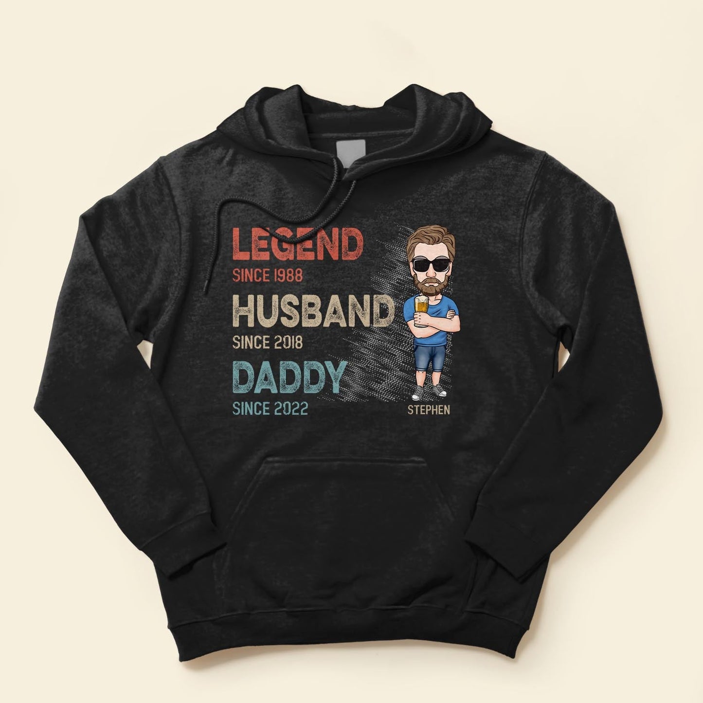 Legend Husband Daddy - Personalized Shirt - Father's Day, Birthday, Funny Gift For Dad, Father, Husband, Grandpa  - Gift From Wife, Son, Daughter, Grandson, Granddaughter