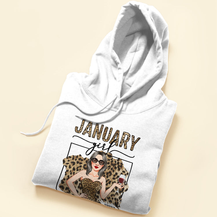Leopard Pattern Birthday Girl  - Personalized Shirt - Birthday Gift For Woman, Girl