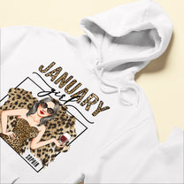 Leopard Pattern Birthday Girl  - Personalized Shirt - Birthday Gift For Woman, Girl