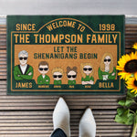 Let The Shenanigans Begin - Personalized Doormat