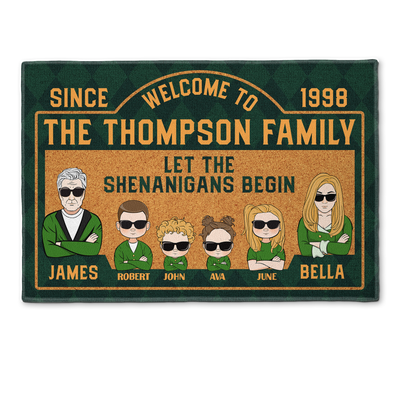 Let The Shenanigans Begin - Personalized Doormat