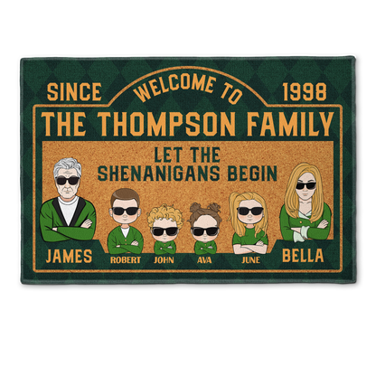 Let The Shenanigans Begin - Personalized Doormat