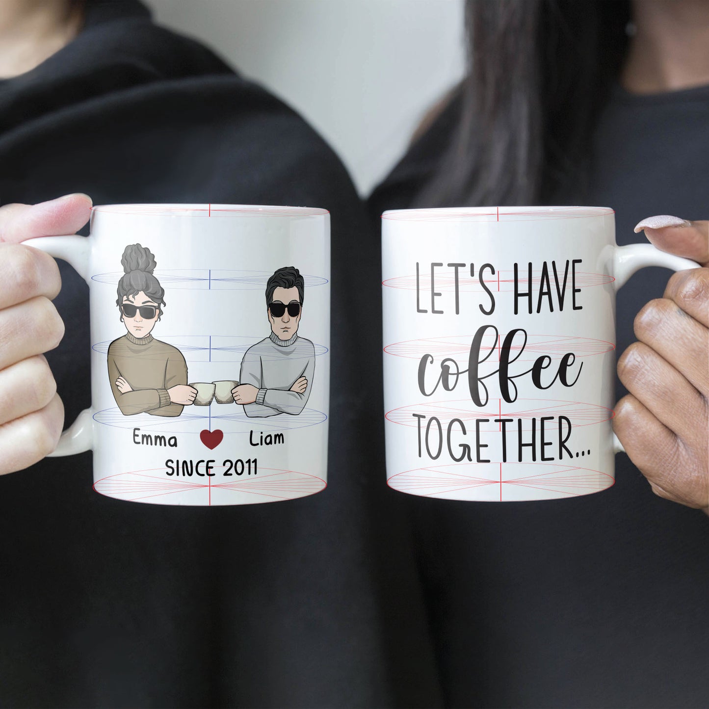 Let's Have Coffee Together For The Rest Of Our Lives - Personalized Mug - Anniversary, Valentine's Day Gift For Couple Husband, Wife, Girlfriend, Boyfriend