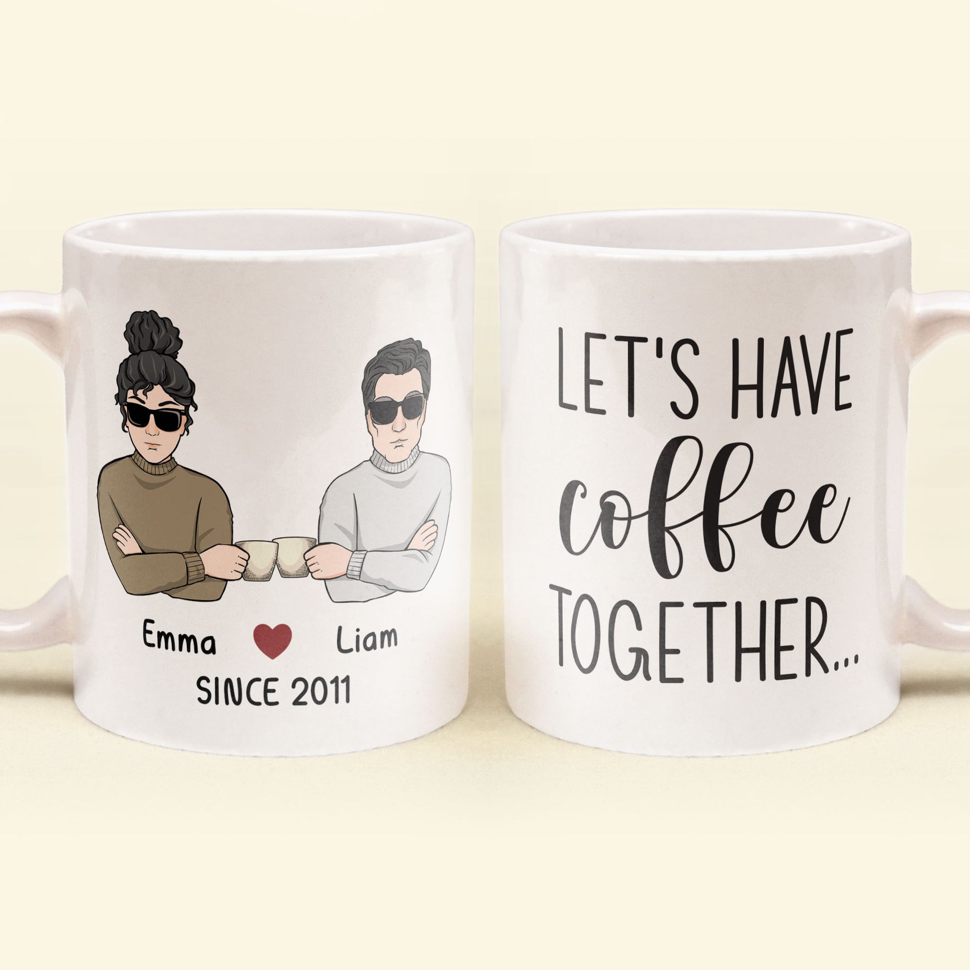 Personalized And Together They Built A Life They Loved Carl and Ellie  Couple Coffee Mugs