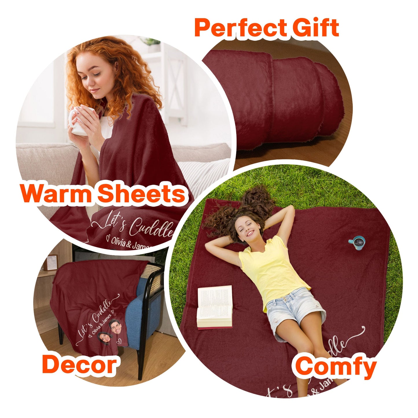 Let's Cuddle - Personalized Photo Blanket