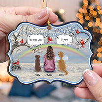 Letter From Pets In Heaven - Personalized Christmas Wooden Card With Pop Out Ornament - Christmas Memorial Gift For Her, Him, Pet Lovers