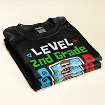 Level School Unlocked - Personalized Shirt - Back To School Gift For Kids, Student, Son, Daughter, Back2School, Game Lovers