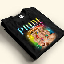 Lgbt Pride With Name - Personalized Photo Shirt