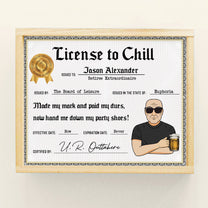 License To Chill - Personalized Poster/Wrapped Canvas