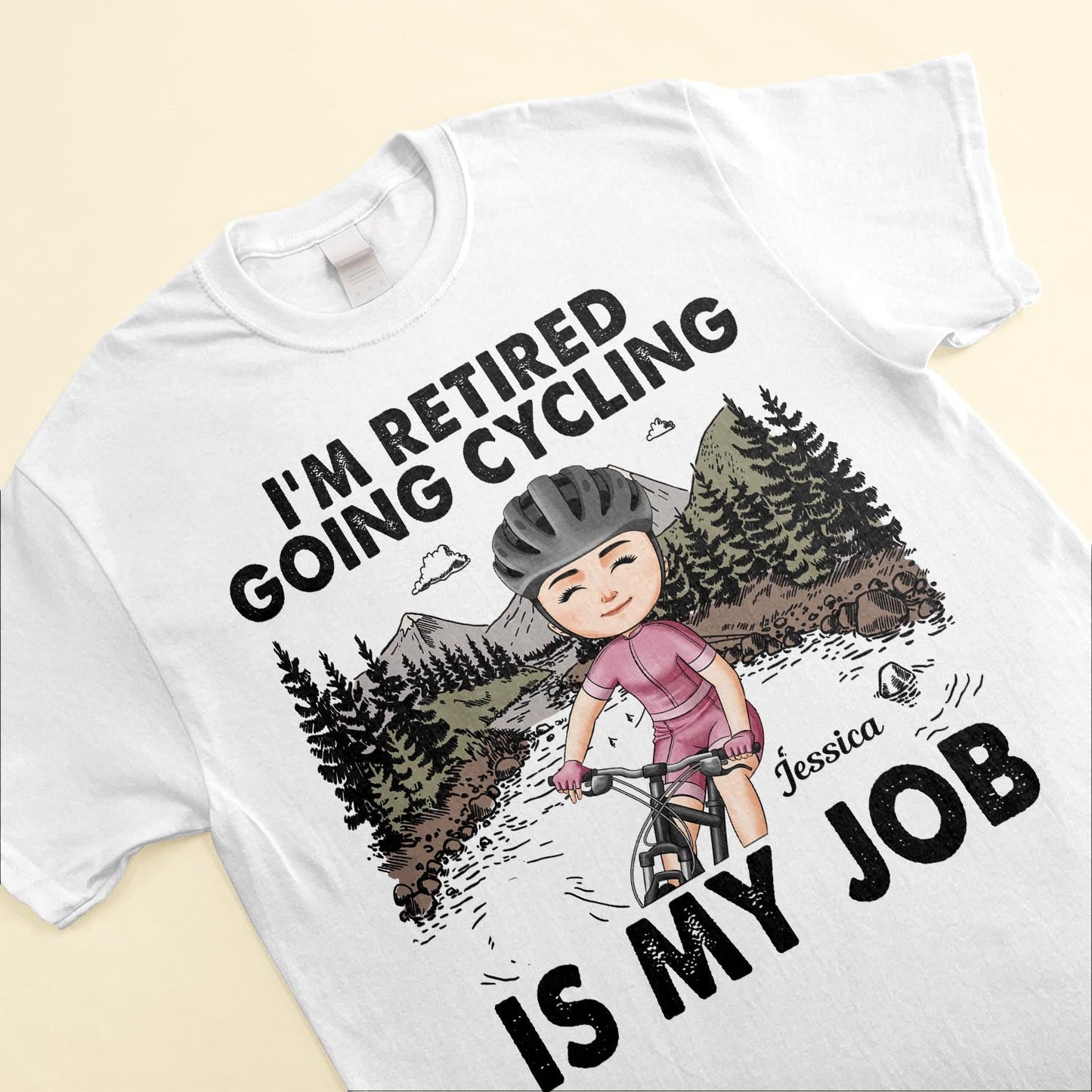 Life Behind Bars - Personalized Shirt - Birthday, Motivation Gift For Her, Girl, Woman, Cyclist, Biker