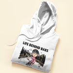 Life Behind Bars - Personalized Shirt - Birthday, Motivation Gift For Her, Girl, Woman, Cyclist, Biker